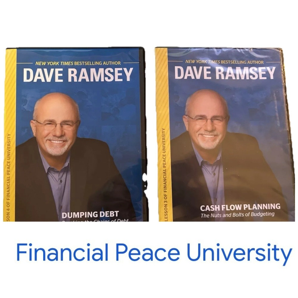 Dave Ramsey (2 DVD Lot) Cash Flow Planning & Dumping Debt Financial Budget Money